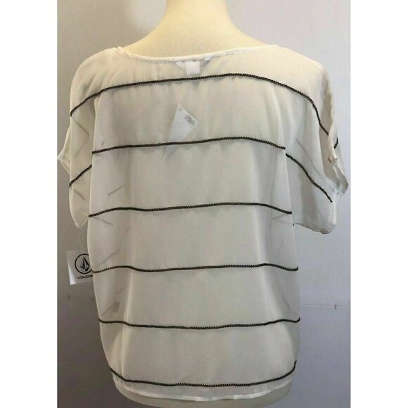 Volcom Women's Chain Reaction Blouse Size M A10 - Picture 5 of 6